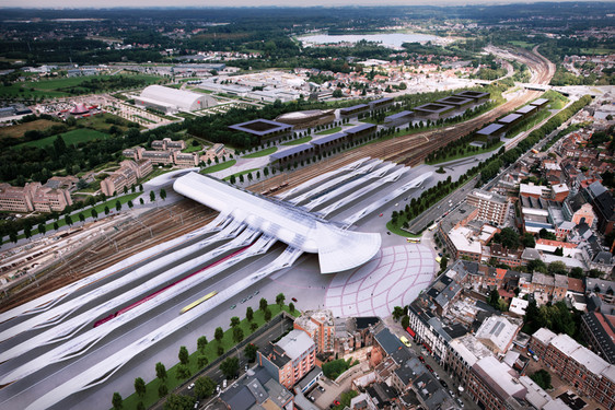 Future gare de Mons par Santiago Calatrava