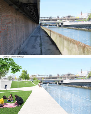 The towpath before and after (competition image)