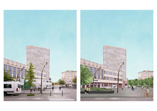 Place de Houffalize, existing / planned