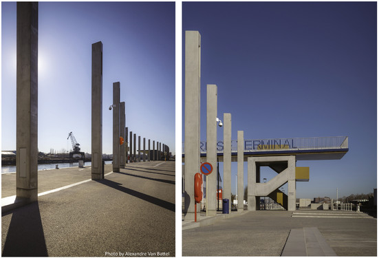 Le béton brut pour s'inscrire dans le contexte industriel