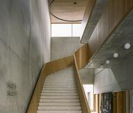 the cinema hall with the grand staircase