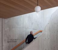 Stairs in the music school area