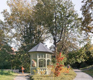 Jardin Félix Hap avec vue sur le kiosque