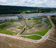 Passe à poisson et passerelle du site éclusier ©SOFICO/MDetiffe