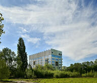 Ecole verticale : vue depuis le campus