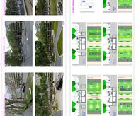 Avenue Louise : photomontage planche 2 ; sections types plans et coupescoupes 