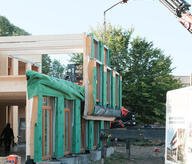 enveloppe préfabriquée (en chantier)