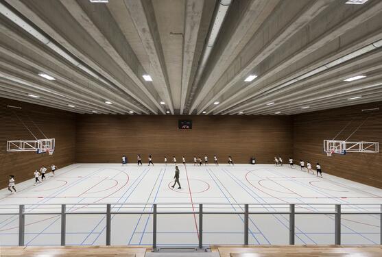 Vue sur la salle de sport