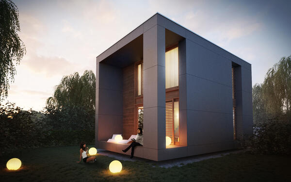 wooden prefabricated house