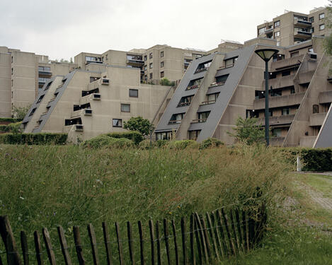 "Sauvenière" residential complex by Synthèse group (work for a publication about brutalism)