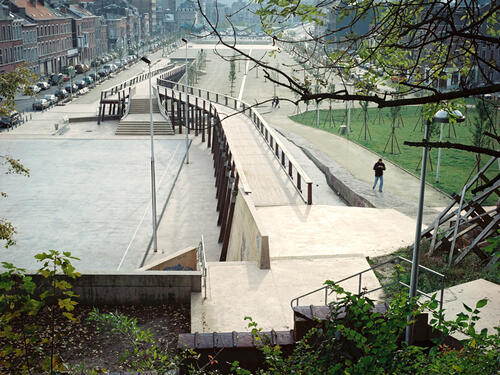 Esplanade Saint Léonard. Liège. architecte Baumans-Beguin-Rondia