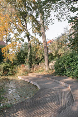 Jardin Félix Hap avec vue sur le lac