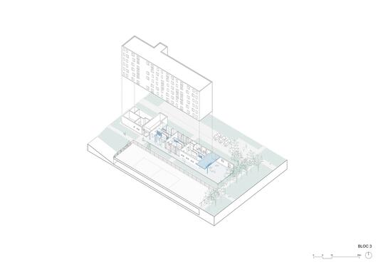 axonometry of bloc 3