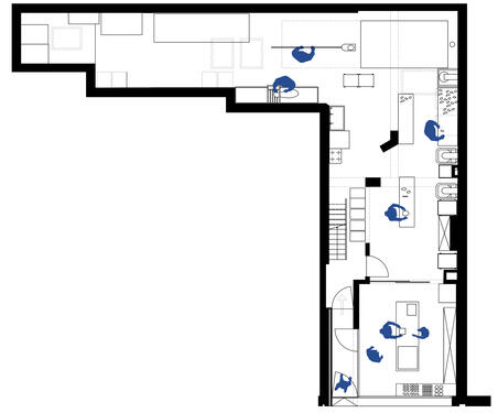 Plan rez de chaussée boulangerie