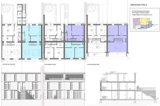 Plan des duplex