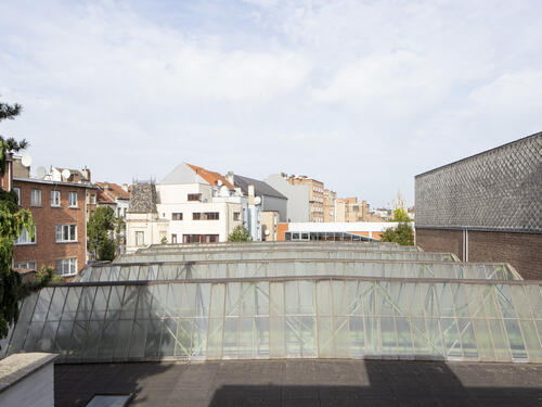 vue des sheds industriels