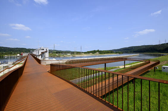 Vue depuis la passerelle