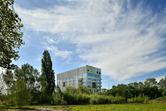 Ecole verticale : vue depuis le campus