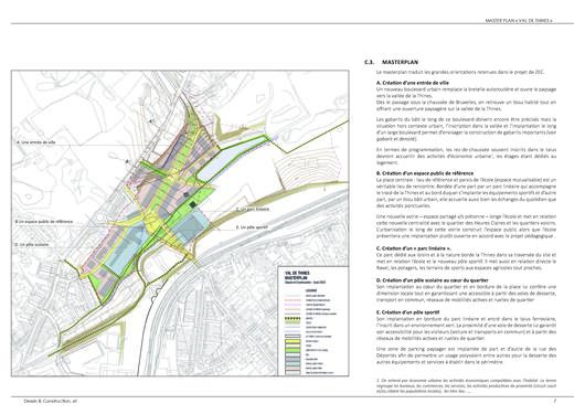 La situation projetée du master plan