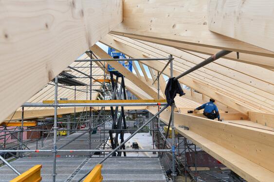 Pavillon Embourg_Charpente phase 2_8170