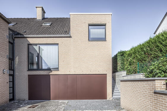 extension briques corten architecture contemporaine smdf smdf.be samuel defourny