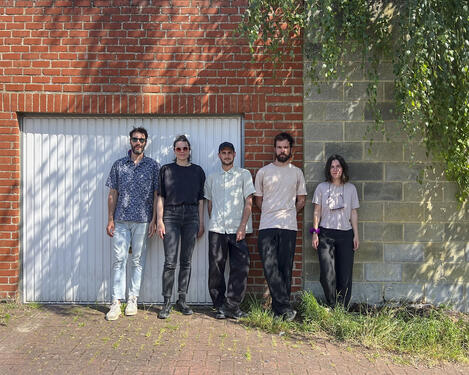 Jonathan Ortegat, Lucas Meliani, Juliette Charron, Lucille Pujol et Maxime Jaume 