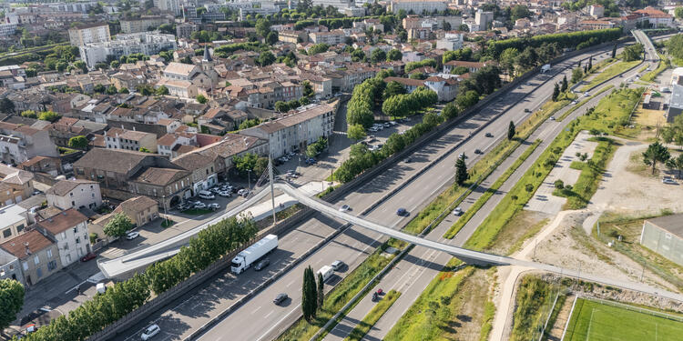 Vue aérienne.
