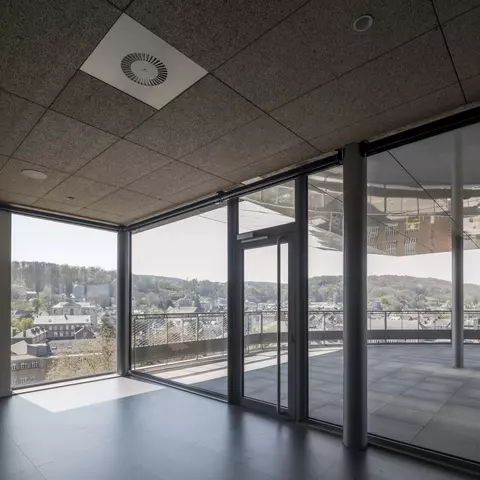 Room at the top of the lighthouse extended by the panoramic terrace