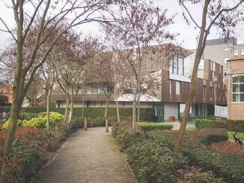 View of the nursery from the park